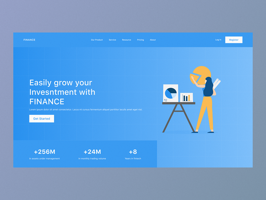 FINANCE Web Design Concept by Serdar Idris on Dribbble