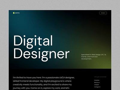 Personal Portfolio branding design figma graphic design illustration logo portfolio ui ux website