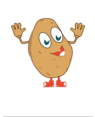 Potato Man adobe illustrator cartoon graphic design illustration