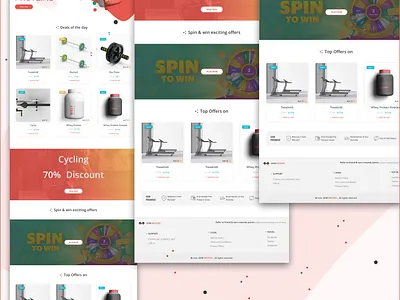 GYM Ecommerce Web App ecommerce gym ui