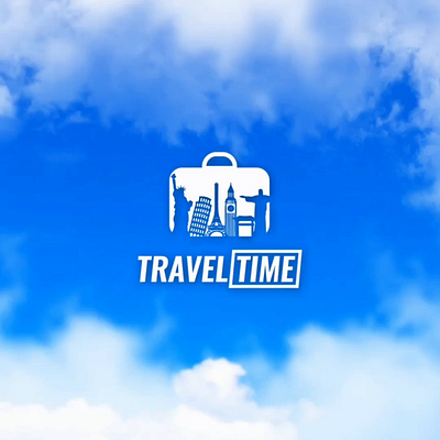 Journey Awaits: The Travel Time Logo animation branding design graphic design illustration logo motion graphics vector