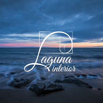 Serene Elegance: The Laguna Interior Logo animation branding design graphic design logo motion graphics vector