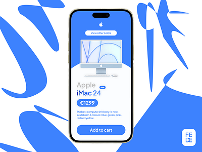 Apple IMac 24 apple blue design phone