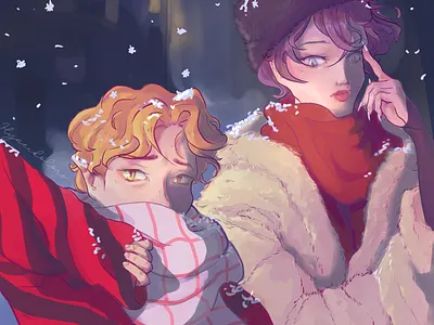 Merry Christmas art christmas digital art digital illustration illustration original character