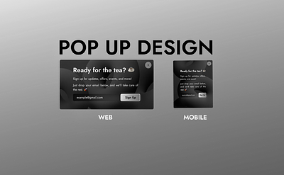 POP UP DESIGN 016 dailyui dailyui 016 dailyui 16 mobile design pop up pop up design ui design uiux design web design