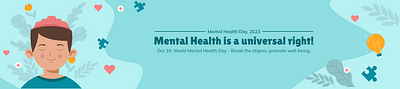 World Mental Health Day branding graphic design ui