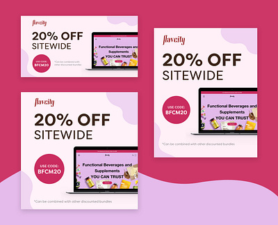 Flavcity Responsive Display Ads 20 off advertising black friday black friday ads branding campaign cyber monday discount discount code flavcity google ads health ppc marketing promo rda responsive display ads sitewide supplement wellness
