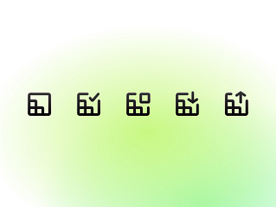 Simple Storage Icons icons minimalism