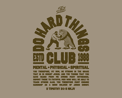 The Do Hard Things Club apparel boxing branding graphic design illustration lettering typography