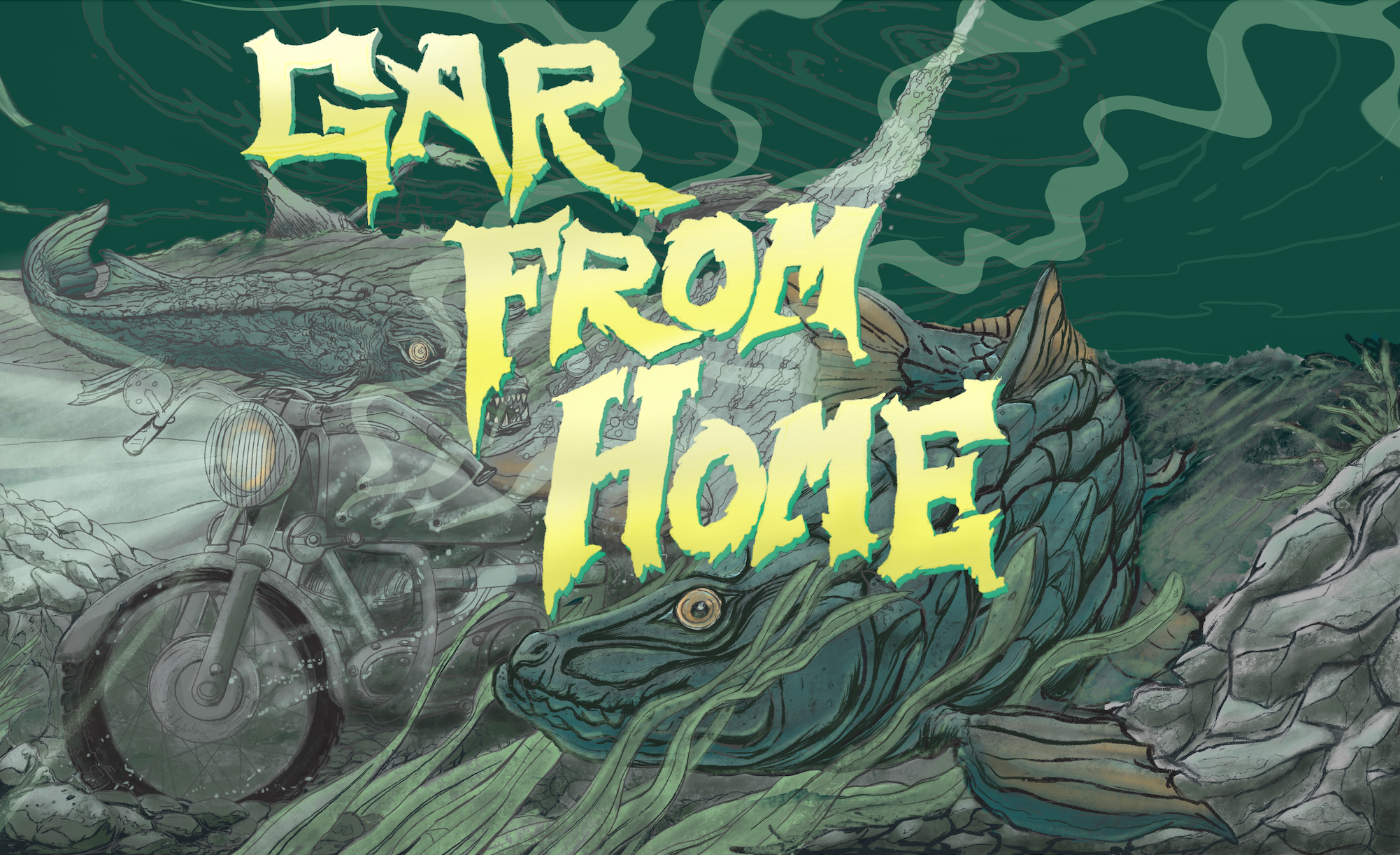 Gar from Home brand branding brewery design digital graphic design illustration illustrator logo mockup product product design wildlife winery ww2