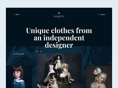KAMETA TIMAEVA Brand Website beauty branding clothes design digital fashion landing minimal ui ux web