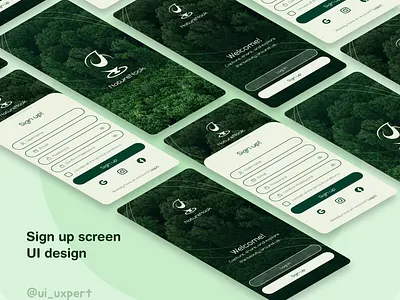 Sign up Mobile UI Design app design mobile app design mobile ui design sign up page ui ui ux ux