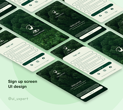 Sign up Mobile UI Design app design mobile app design mobile ui design sign up page ui ui ux ux
