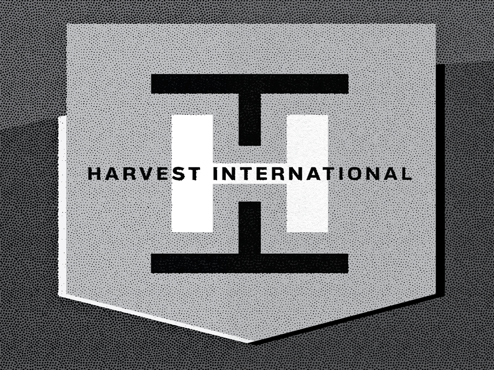 H-I Farming Illustration agriculture america farming gif halftone illustration logo manufacturing planter retro tractor usa usa made