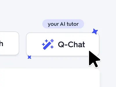 Quizlet - Q-Chat animation motion graphics ui