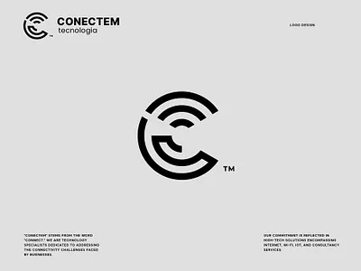 Conectem Tecnologia branding c connect connecting design designer graphic design icon letter c logo simple sladoje technology wifi
