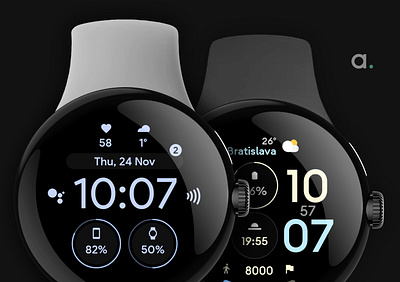 Pixel OLED, Control Dash, Updates! amoled watch faces amoledwatchfaces app desing digital google play jetpack kotlin material 3 ui watch face format watch faces wear os