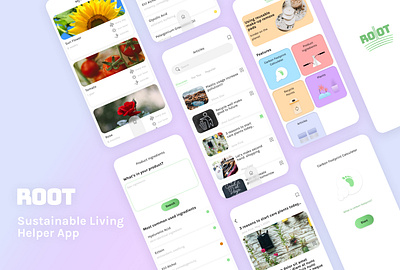 Sustainable living branding figma logo ui ux