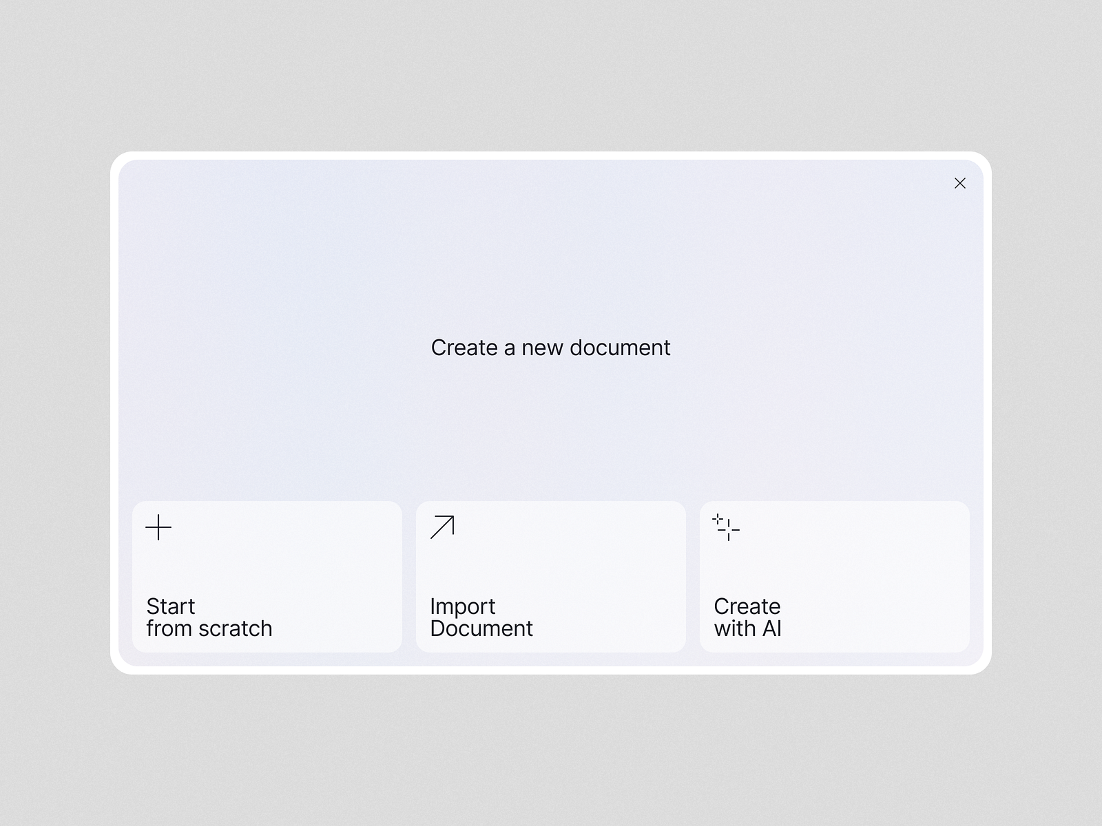 Create a new document interface concept by Charles Postiaux on Dribbble