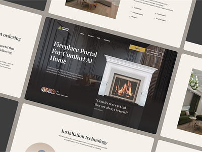 Landing Page Home Decor color composition consistency design home decor landing page logo typography ui ux ux ui visual hierarchy