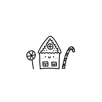 Gingerbread Village 🍪🏰 adobe illustrator candy cane cartoon cartoon character cartoon illustration cute cute illustration cuteart gingerbread village graphic design house icon illustration kawaii sticker vector