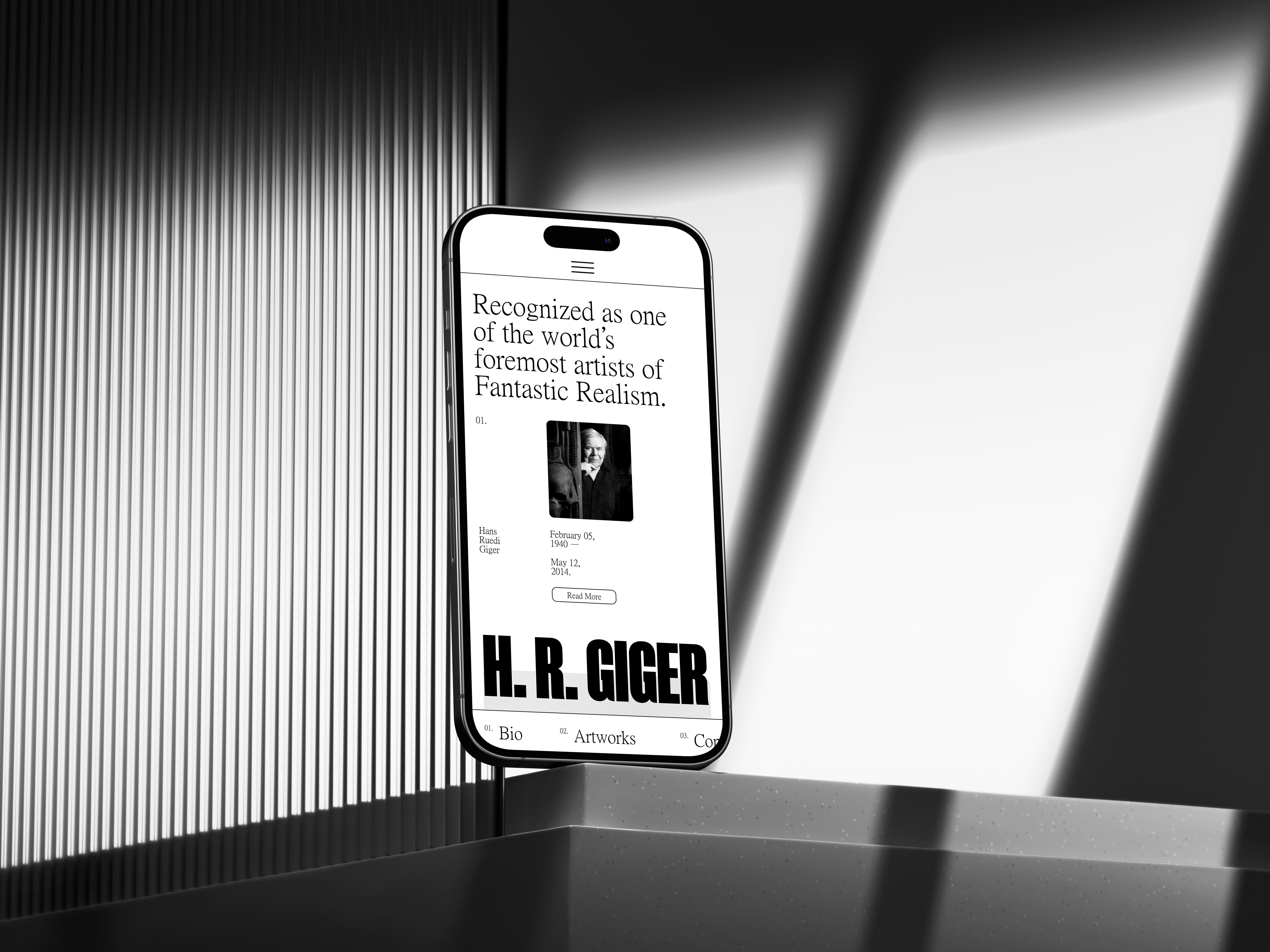 HR Giger /Concept artist concept gallery hr giger sabbath ui ux web design