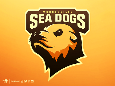 Sea Dogs Logo brand branding drcrack esport logo mascot sea dog seadog seal sport