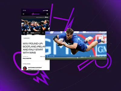 Six Nations App Design appstore