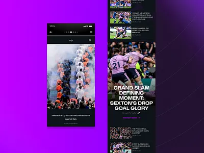 Six Nations App Design appstore