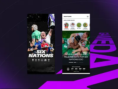 Six Nations App Design appstore