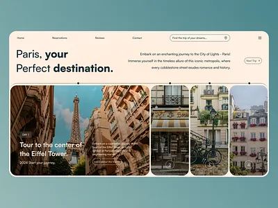 Desty - Inspiration for a travel platform. graphic design ui