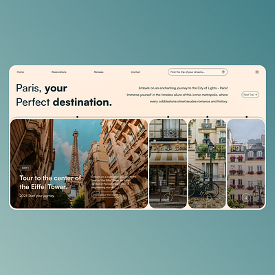 Desty - Inspiration for a travel platform. graphic design ui