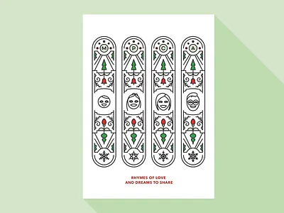 Christmas Card 2023 christmas illustration line art print