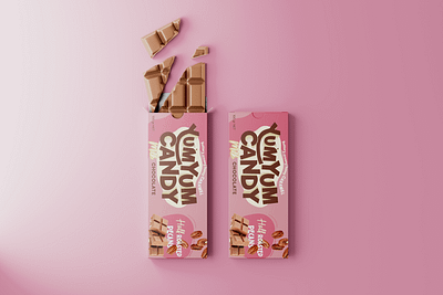 Chocolate Bar packaging | Food Branding 3d advertising branding candy chocolate food mockup packaging shop