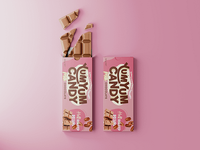 Chocolate Bar packaging | Food Branding 3d advertising branding candy chocolate food mockup packaging shop