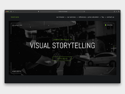 Content Production Webdesign Version 3 photograpy ui ux videography webdesign