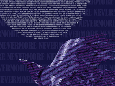 Nevermore art edgar allan poe graphic design illustration poetry typography