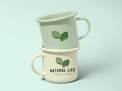 Natural Life Organic Co-op Logo branding design graphic design illustration logo typography ui vector