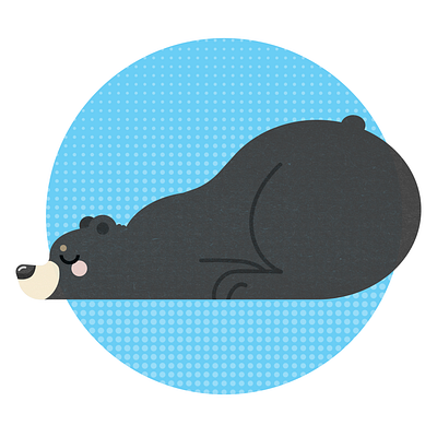 The Sleeping Bear design graphic design illustration vector