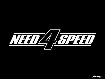 Need 4 Speed [logo concept] ea logo need for speed playstation xbox