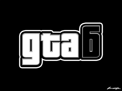 GTA 6 [logo concept] grand theft auto gta gta6 logo playstation rockstar games xbox