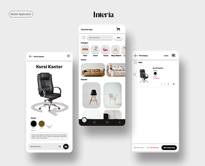 Interia App | UI Desain application mobile ui