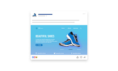 Website Hero Image for Shooping Shoes design simple web design ui web design