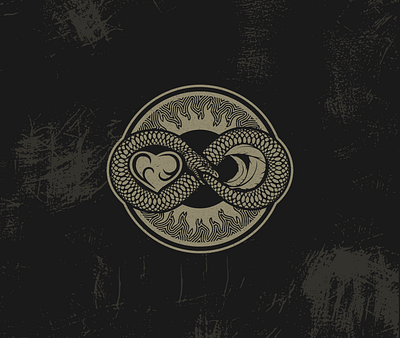 snake symbolist animal animal logo illustration logo