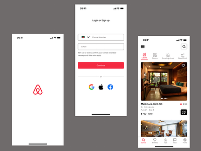 Airbnb App Redesigning airbnb android app app design app redeigning app redesigning appredesign branding design figma figma community figmadesign graphic design illustration mobile app mobile screen redesign travelapp ui uidesign ux