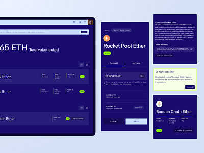 EigenLayer Platform blockchain components crypto crypto currency dashboard design design system ecosystem interface minimal mobile platform tech ui ux variants website