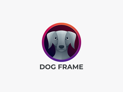 DOG FRAME branding design dog frame dog frame design logo dog logo graphic design icon logo