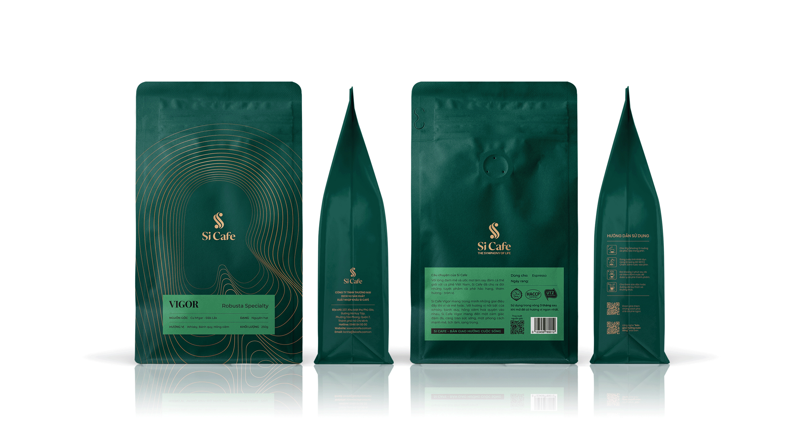 Si Cafe - Packaging Design branding coffee graphic design highland identity logo motion graphics package packaging visual