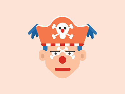Buggy the Clown Pirates 3d animation anime character clown creative cute design figma flat illustration funny icon illustration ios manga motion design motion graphics one piece pirates simple