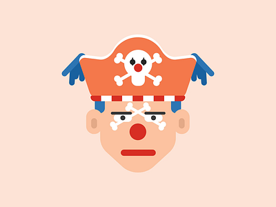 Buggy the Clown Pirates 3d animation anime character clown creative cute design figma flat illustration funny icon illustration ios manga motion design motion graphics one piece pirates simple